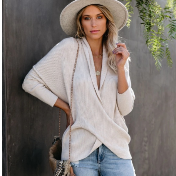 S. the Widow Sweaters - ARCHER Knit Wrap Sweater